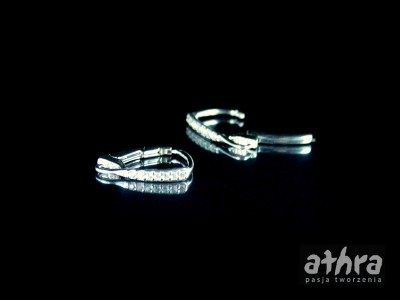 Bigle do kolczyków angielskie z cyrkoniami, ZAC