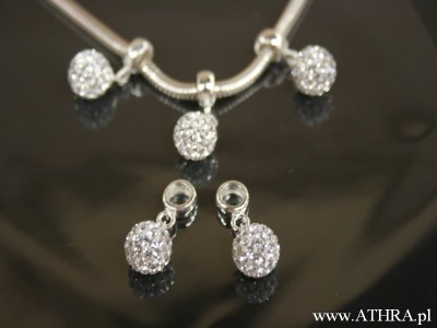 Przekładka do bransoletki z kryształkami Swarovskiego,CL, PANS11