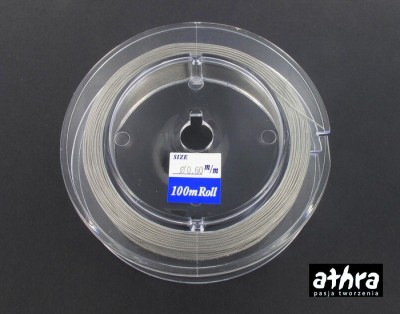 Linka stalowa jubilerska, japońska 0,60mm, SILVER60