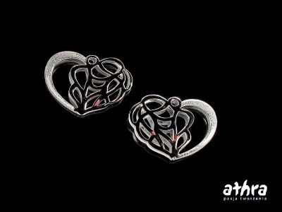 Zawieszka laserowo wycinana, przestrzenna, rodowana, ALEN2/R