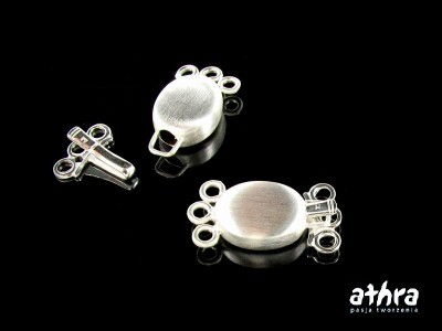 Zapięcie szufladkowe, na trzy sznury, satynowane, CH0665/3/S