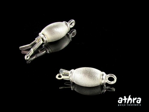 www_athra_pl_CH2062/08 srebrne satynowane zapięcie ozdobne do korali