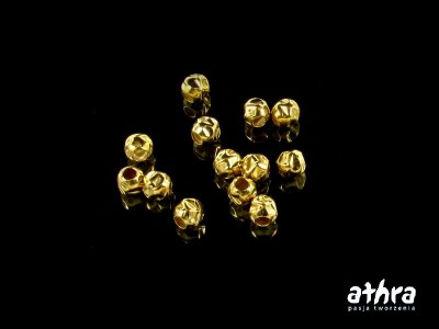 Kulka młotkowana 4,0mm, pozłacana, HB40/D