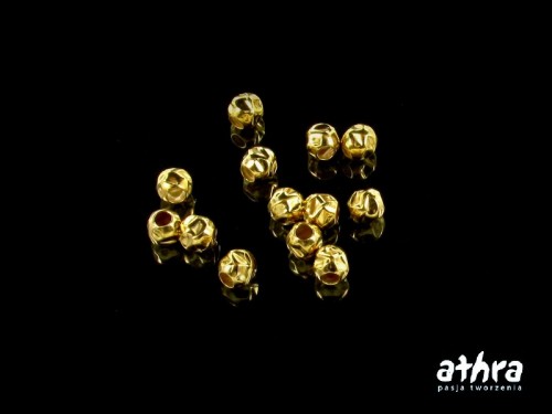 www_athra_pl_HB40/D kulka 4mm pozłacana młotkowana