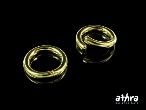 www_athra_pl_CH2264/12/D  srebrne pozłacane zapięcie ozdobne kółko