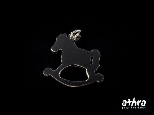 www_athra_pl_LS29/R zawieszka srebrna, laserowo wycinana rodowana