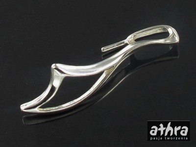 Zawieszka z bolcem, listek wygięty, ZWB3178