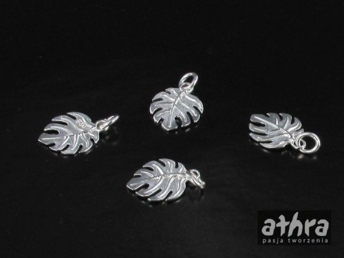 www_athra_pl_monstera srebrna przywieszka