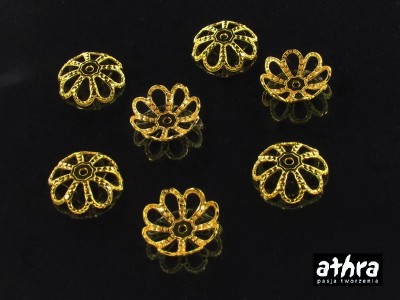 Miseczka kwiatek ażur 8,0mm, pozłacana, SM4824/D