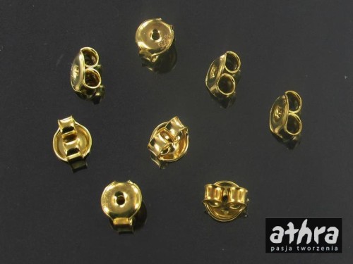 półfabrykaty srebrne pozłacane próba 925 zatyczka baranek mały