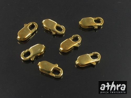 www_athra_pl_ półfabrykaty srebrne pozłacane próba 925 zapięcie karabińczyk 8 mm