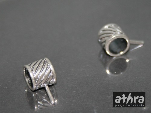 www_athra_pl_rb62/O rurka oksydowana z bolcem na kauczuk lub rzemień 6mm
