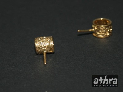 Rurka pozłacana z bolcem, RB61/D