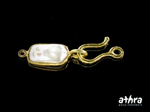 www_athra_pl_SVAG4312/D zapięcie srebrne pozłacane z perłą do korali
