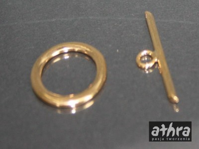 Zapięcie patyk z kółkiem, gładkie, TAG18/D