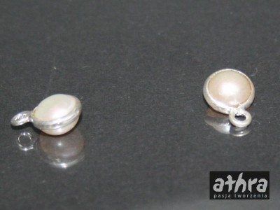 Zawieszka srebrna 6mm , PERLA