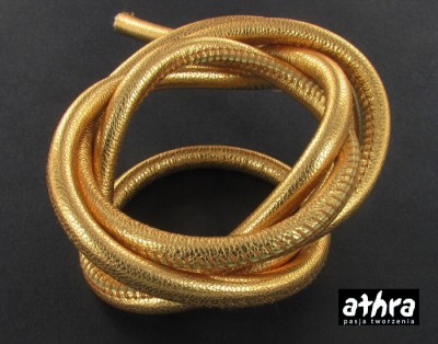 Rzemień naturalny 6,0mm, PLAIN STYLE ROSE GOLD