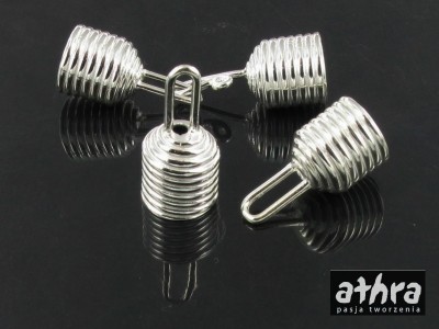 Końcówka do rzemienia lub sznurka 8,0mm z kółkiem, KDR80/K