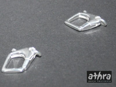 Zapięcie ozdobne, srebrne, CH0394