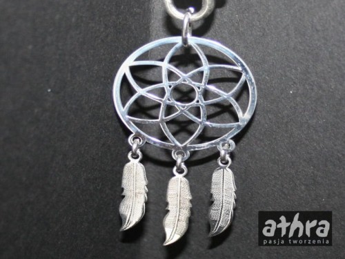 www_athra_pl_LSDREAM łapacz snów  srebrny rodowany