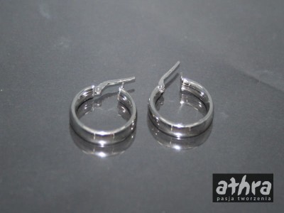 Bigle do kolczyków rodowane koła 20mm dmuchane  , R20/R