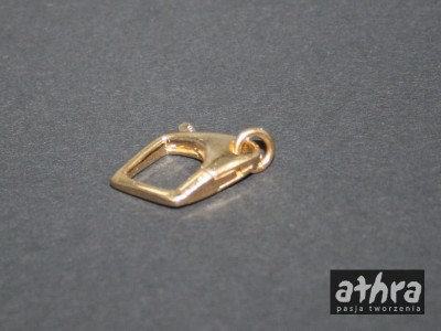 Zapięcie ozdobne, srebrne pozłacane, CH0394/D