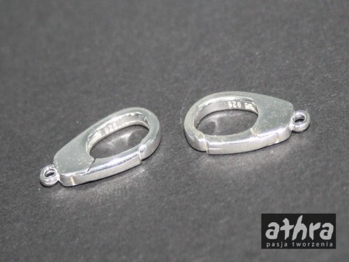 www_athra_pl_CH21 zapięcie ozdobne srebrne duży karabinek