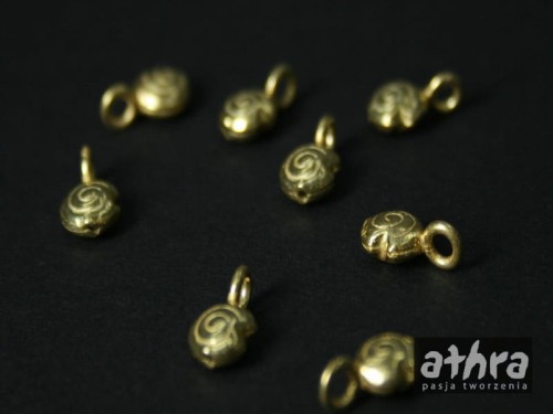 www_athra_pl_ ZLO12/D zawieszka srebrna pozłacana ślimak