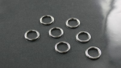 Kółko srebrne odlewane, płaskie, K11