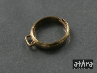 Baza z mosiądzu do pierścionka regulowana z jednym kółkiem, P2193/M