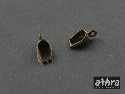 Zawieszka z mosiądzu, gładka z kółkiem poziomym, ZS2069/M