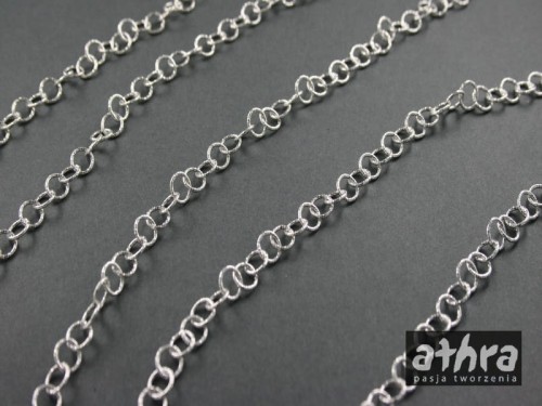 www_athra_pl_R020D1 Łańcuszek srebrny koła 5mm diamentowane