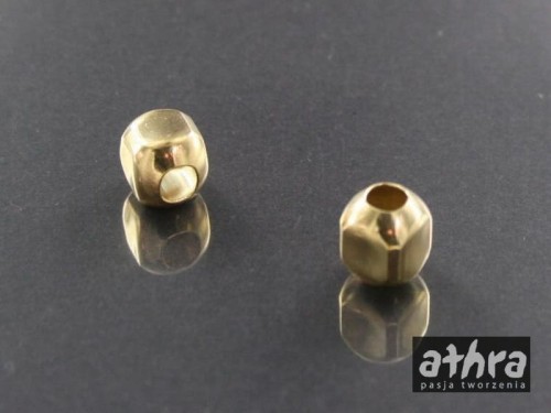 www_athra_pl_CU80/D kostka gładka pozłacana 8 mm