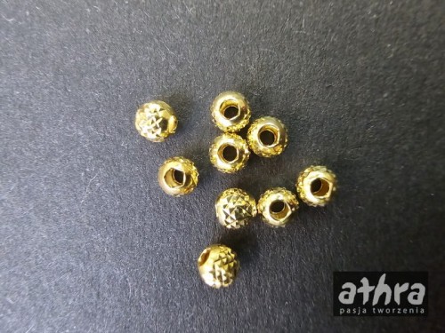 www_athra_pl_FB30H12/D kulka diamentowana, pozłacana 3 mm