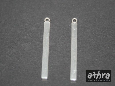 Zawieszka srebrna, prostokąt, ZL35x4