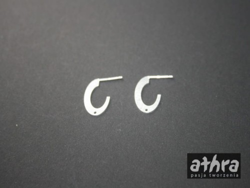 www_athra_pl_ORP1401/036/PN zapięcie kolczyka owal satynowy z otworem