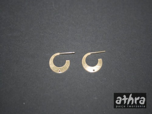 www_athra_pl_ORP1401/006/PN/D zapięcie kolczyka koło satynowe pozłacane