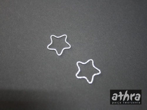 www_athra_pl_SL1271/010 gwiazdka srebrna z drutu diamentowanego
