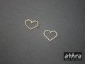 www_athra_pl_SL1293/CU/D serduszko z drutu diamentowanego jako element  kolczyka bransoletki