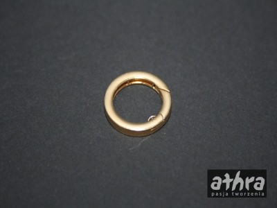 Zapięcie ozdobne, pozłacane, kółko automatka, Z18/D