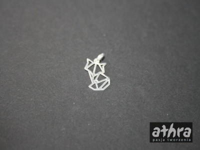 Zawieszka origami kotek/ lisek, laserowo wycinana,  KC855/631