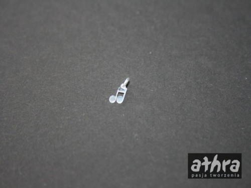 www_athra_pl_KC1138/008 zawieszka srebrna laserowo wycinana nutka