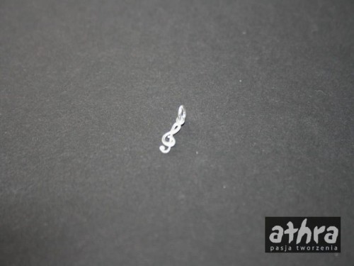 www_athra_pl_KC1138/043 przywieszka klucz wiolinowy do bransoletki kolczyków lub na wisior