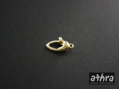 Zapięcie ozdobne, pozłacane typu karabińczyk, DVO02/D