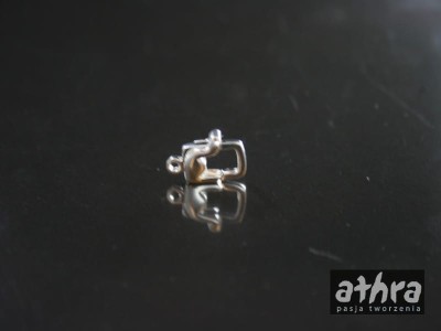 Zapięcie ozdobne prostokątne typu karabińczyk, DVR01