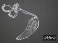 www_athra_pl_ANGELWING/R łancuszek rodowany 42cm z regulacją ze skrzydłem anioła