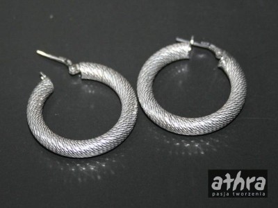 Bigle do kolczyków koła dmuchane diamentowane , ROUND30/R