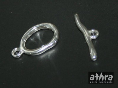 Zapięcie ozdobne patyk z owalem, TAG15x10