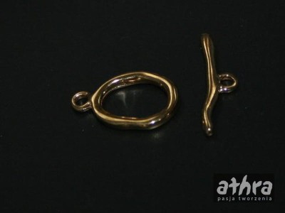 Zapięcie ozdobne patyk z owalem, TAG15x10/D