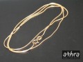 www_athra_pl_SNAKE60D  łańcuszek srebrny pozłacany 60cm żmijka okragła